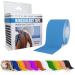Titanium Sports Kinesiology Tape - 5m Roll of Elastic Water Resistant Tape for Support & Muscle Recovery - Quality Sports Tape Light Blue