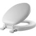 Mayfair 13EC 000 Soft Easily Removes Toilet Seat, 1 Pack Round, White White 1 Pack Round