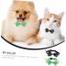 POPETPOP 4 Pcs Pet Cat Pet Collars for Puppies Cat Bow Tie Cat with Bell Summer Trumpet 30X4X1CMx2pcs As Shownx2pcs - Buy Online on GoSupps.com