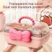 Girl Hair Accessories Organizer - Hair Clip Storage Box | Multipurpose Three-Layer Organizer with Handle for Nail Hair Accessories Sewing Supplies Makeup Art Supply Lvtfco Large Macaron Pink - Buy Online on GoSupps.com