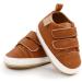 RVROVIC Baby Sneakers Anti-Slip PU Leather Soft Sole Shoes 6-12 Months Brown - Buy Online on GoSupps.com