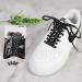 Chaos Vibrant Reflective Black Shoelaces - Fun Design with Metal Aglets | 47 (120cm) | 1 Pair - Buy Online on GoSupps.com