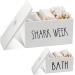 Tampon holder for bathrooms farmhouse pad storage container rustic wood-bathroom storage container with lid periodic organizer for women bathroom accessories decorbox tampon holder