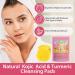 Turmeric Kojic Acid Cleansing Pads Turmeric Kojic Acid Pads Infused Foaming Exfoliating Pads Unclog Pores Turmeric Cleansing Pads for Dark Spots Helps Balance Skin Oil And Water 40 Pads - Buy Online on GoSupps.com