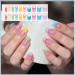 Rainbow Tips Gel Nail Strips - 20Pcs French Manicure Wraps - UV/LED Lamp Required - Buy Online on GoSupps.com