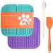 Buy Q line Losing Mat for Dogs - Light Blue & Purple Lickmate - Strong Suction Cups Spatula & Brush - Slow Feeder (Pack of 2) - International Shipping Available - Buy Online on GoSupps.com