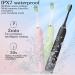 7am2m Electric Toothbrush Set for Kids and Adults - 2 Pack with 12 Brush Heads, 5 Modes, Smart Timer, Fast Charge, Waterproof Sonic Toothbrush (Black+Pink) - Buy Online on GoSupps.com