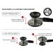 Buy EMI Platinum Series Deluxe Black Cardiology Stethoscope ESC-333 | Pressure Sensitive Diaphragm | International Shipping Available - Buy Online on GoSupps.com