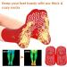 Heated Socks | Self-Warming Foot Warmers | Magnetic & Turmaline Heating Socks for Men | Winter Heating Socks in Red & White - International Shipping Available - Buy Online on GoSupps.com