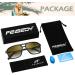 FEISEDY Aviator Bifocal Reading Sunglasses for Men & Women - Vintage Square Tinted Blue Light Blocking Black Frame-Gradient Tea Model B0181 - Buy Online on GoSupps.com