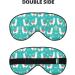 Alpaca Cactus Print Sleep Mask - Double-Sided Unisex Eye Mask for Sound Sleep & Skin Care - International Shipping Available - Buy Online on GoSupps.com