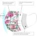 SDFRK 50-Piece Adult Floral Design 3-Layer Face Masks - Breathable Cloth Bandana Scarf for Nose and Mouth Protection - Colorful 3D Rose Print - Buy Online on GoSupps.com