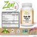 Zen Supplements - Omega-3 1000 Mg 100-Softgel - Omega-3 Burpless Fish Oil Supplement with 100Mg DHA & 180Mg EPA per Capsule - Supports Heart Health Brain Development and General Wellness - Buy Online on GoSupps.com