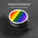 Rainbow Flag Mini Round Pill Box - 3 Compartment Travel Organizer for Home & Office - Portable Medicine Case - Buy Online on GoSupps.com