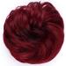 Thick Dark Red Hair Donut Scrunchie - Updo Hairpiece for Wavy/Curly Hair - Buy Online on GoSupps.com