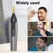 ULAIDO Titanium Nose Hair Trimmer - USB Rechargeable, Lighted Personal Beard Trimmer for Men - Electric Ear & Facial Hair Trimmer As Seen on TV - Includes Max Storage Bag - Buy Online on GoSupps.com