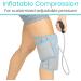 Vive Compression Knee Ice Wrap - Hot/Cold Therapy Brace with Air Pump for Pain Relief and Recovery - Adjustable Inflatable Pack for Sports Injury - Gray - Buy Online on GoSupps.com