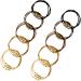 UaiUya 10pcs Small Gold Bead Hair Ties Elastic Ponytail Holder for Women and Girls Hair Tie Bracelets with Crystal Beads Hair Ties for Thick Thin curly hair(5 Colors)