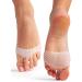 Metatarsal Ball of Foot Cushions - Soft Gel Cushioning Sleeves for Pain Relief - White (Women/Men) - Buy Online on GoSupps.com