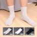 HEALIFTY Elastic Cotton Flip Flop Socks 3 Pairs - White Grey Black - Buy Online on GoSupps.com