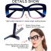 OCCI CHIARI Women's Fashion Reading Glasses Blue Light Blocking Reader +1.0-3.5 5087-Purple 2.5x - Buy Online on GoSupps.com