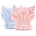Boloshine 2 pieces microfiber towel hair hat sweet cat ear fast drying hair turban wrap super absorbent microfiber towels for women travel bathroom head wrap (pink+blue)