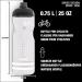 SIGG Pulsar Bicycle Drinking Bottle - 0.75L Dishwasher Safe BPA-Free Lightweight Leak-Proof Transparent White - International Shipping Available - Buy Online on GoSupps.com