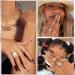 YOSOMK French Tip Black and Gold Long Press On Nails - Coffin Design | Fake False Artificial Nails for Women with Glue - Buy Online on GoSupps.com