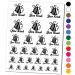 Be Kind Bumble Bee Kindness Temporary Tattoo Water Resistant Fake Body Art Set Collection - Black (One Sheet)