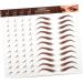 TOVINANNA 10 Sheets Eyebrow Stickers Simulation Eyebrow Fake Eyebrows Eyebrow Sticker for Eyebrows Waterproof 1 count (Pack of 1) Brownx2pcs - Buy Online on GoSupps.com