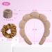 WD&CD Spa Headband for Women 1 Makeup Headband and 2 Wrist Washband and 1 Hair Scrunchies Set for Face Washing Skincare Shower Makeup Removal - Brown - Buy Online on GoSupps.com