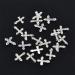WOKOTO 20pcs Luxury Cross Nail Charms - 3D Crystal Rhinestones for Nail Art | Clear Diamond Cross Nail Jewels - Nail 3D Charms Kit - Buy Online on GoSupps.com