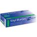 Meditrade BlueGen Blue Vinyl Examinaiton Gloves Large N/S P/F x100 Blue L Vinyl BlueGen PF