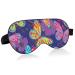 Haskirky Light Blocking Eye Mask Breathable and Adjustable Adult Men and Women Travel on Business Trips Yoga Meditation Light Smooth Comfortable Eye Mask Office Deep Sleep Goodies Butterfly (3)