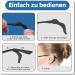 Zmdecqna Glasses Holder - 12 Silicone Anti-Slip Ear Pads for Glasses & Sunglasses - Soft Comfortable Protection (Black Transparent Brown) - Buy Online on GoSupps.com