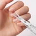 Eyebrow Scissors with Stainless Steel Curved Shape for Facial Hair and Eyelash Trimming Little Manicure Scissors - Buy Online on GoSupps.com