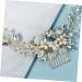 Angoily 1pc Pearl Comb Bridal Hair Comb Wedding Hair Accessory Tiara Rhinestone Barrettes Handmade Comb Barrette Wedding Hair Comb Hair Accessories Hanfu Headgear The Photo Bride - Buy Online on GoSupps.com