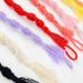 GLASSNOBLE Hand-Braided Dark Orange Pacifier Chain for Babies - Crocheted Clip - Stylish & Functional Baby Accessory - Buy Online on GoSupps.com