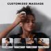 Portable Mini Scalp Massager | IPX7 Waterproof | Rechargeable Head Massager for Stress Relief | Bamboo Wood Base | Removable Nodes | Silver - Buy Online on GoSupps.com