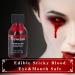 Yeweian Edible Fake Blood (1.06 oz) - Sticky & Washable SFX Makeup for Halloween Costume, Zombie, Vampire, Monster - Bright Color - Buy Online on GoSupps.com