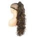 Lydell Curly Ponytail Hairpiece Synthetic Hair 280g with Clip (8TT124 Brown Mix) 8TT124 Brown Mix