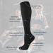 6 Pairs Compression Socks for Men & Women | 20-30 mmHg Knee High Support for Running Cycling Hiking & Medical - Black & Khaki L-XL - Buy Online on GoSupps.com