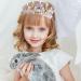 Gold Pearl Butterfly Princess Crown Headband | Rhinestone Hairpiece for Girls - Buy Online on GoSupps.com