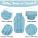 Alagirls Winter Classic Turtleneck Dog Sweater for Dachshunds | Soft Puppy Pullover Clothing | Christmas Holiday Pet Apparel in Light Blue - Buy Online on GoSupps.com