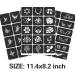 FANOST Tattoo Stencils Kit - 24 Sheets, 400 Designs for Kids, Teens, Adults - Henna, Airbrush, Real Tattoos - Face, Hand, Finger Stencils - Buy Online on GoSupps.com