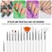Nail Brush Kit - 15 Pieces Nail Art Brushes for DIY Manicure Acrylic & Gel Nail Design Tools for Home & Salon - Buy Online on GoSupps.com