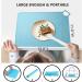 Montessori Silicone Placemats for Kids - Set of 2 Blue Toddler Dining Mats | Portable Food Mat for Babies | Travel-Friendly - Buy Online on GoSupps.com
