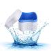 Denture Bath Case with Cleaner Brush and Cup - Blue | Travel-Friendly Retainer Holder and Container - Buy Online on GoSupps.com