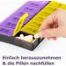 7-Day & 14-Day XL Tablet Box Dispenser for Vitamins & Medication - Evening Organizer in Violet - Buy Online on GoSupps.com