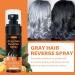 Herbal Gray Hair Reverse Spray | Smoothing Darkening & Growth Serum for Thinning Hair | Polygonum Multiflorum Conditioner for Men & Women - Buy Online on GoSupps.com